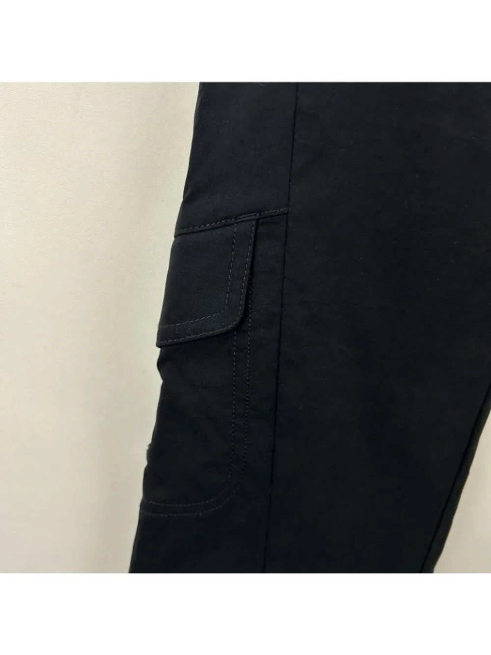 Athleta Heathered Low Rise Dipper Pant Women’s Size 2 Black Hiking Bootcut Leg - Picture 15 of 16